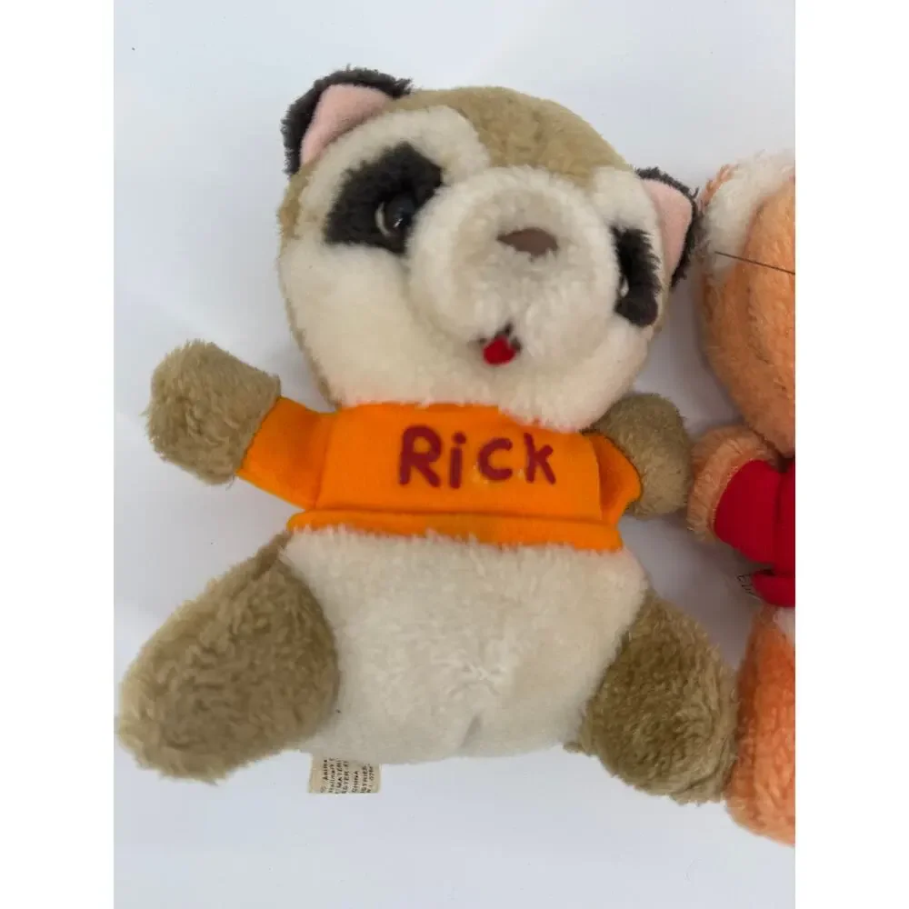 Vintage Shirt Tales Hallmark Plush Lot Of 2 Rick TYG Stuffed Animals 1980s
